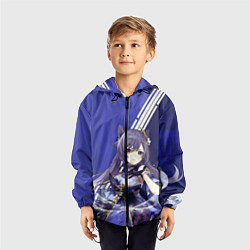 Ветровка с капюшоном детская Genshin Impact, цвет: 3D-черный — фото 2