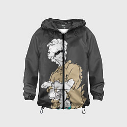 Ветровка с капюшоном детская Годжо Магическая Битва, цвет: 3D-черный
