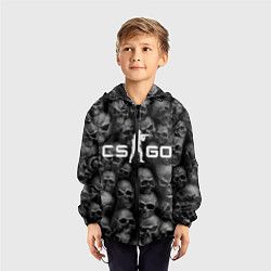 Ветровка с капюшоном детская CS:GO Catacombs Катакомбы, цвет: 3D-черный — фото 2