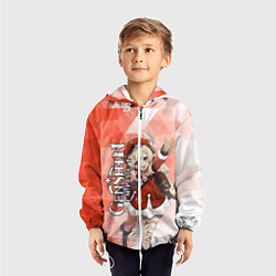 Ветровка с капюшоном детская GENSHIN IMPACT КЛИ, цвет: 3D-белый — фото 2