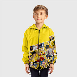 Ветровка с капюшоном детская Banana Fish, цвет: 3D-черный — фото 2
