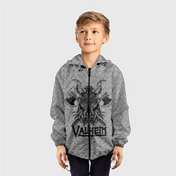 Ветровка с капюшоном детская Valheim Viking dark, цвет: 3D-черный — фото 2