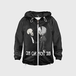 Ветровка с капюшоном детская 2B OR NOT 2B, цвет: 3D-белый