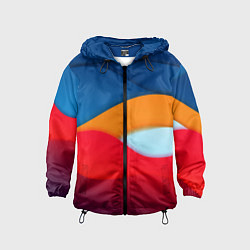 Ветровка с капюшоном детская Палитра Цвета, цвет: 3D-черный