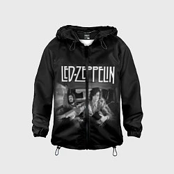 Ветровка с капюшоном детская Led Zeppelin, цвет: 3D-черный