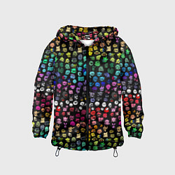 Ветровка с капюшоном детская ПЕРСОНАЖИ ИГРЫ FNF, цвет: 3D-черный