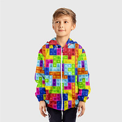 Ветровка с капюшоном детская POP IT ПОП ИТ ПАЗЛ, цвет: 3D-белый — фото 2
