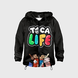 Ветровка с капюшоном детская Toca Life: Friends, цвет: 3D-черный