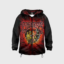Ветровка с капюшоном детская Zombie GNR, цвет: 3D-черный