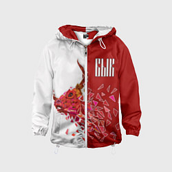 Ветровка с капюшоном детская Бык bulls, цвет: 3D-белый