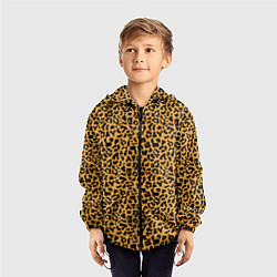 Ветровка с капюшоном детская Леопард Leopard, цвет: 3D-черный — фото 2