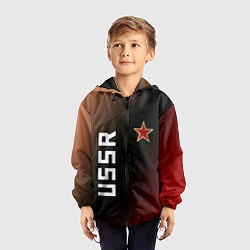 Ветровка с капюшоном детская USSR - ЗВЕЗДА, цвет: 3D-черный — фото 2
