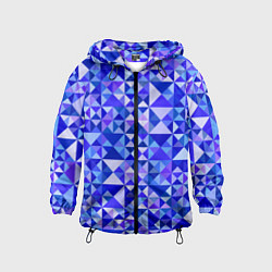 Ветровка с капюшоном детская Камуфляж спортивный Призма - Лагуна, цвет: 3D-черный
