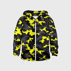 Ветровка с капюшоном детская Black Camo, цвет: 3D-белый