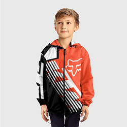 Ветровка с капюшоном детская FOX X KTM Сollaboration, цвет: 3D-черный — фото 2