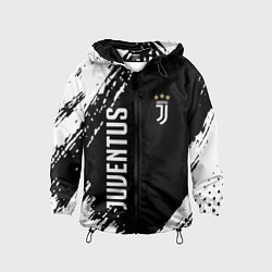 Ветровка с капюшоном детская Fc juventus фс ювентус, цвет: 3D-черный