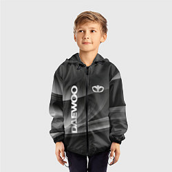 Ветровка с капюшоном детская Daewoo - абстракция, цвет: 3D-черный — фото 2