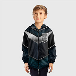 Ветровка с капюшоном детская Silver Russia, цвет: 3D-черный — фото 2