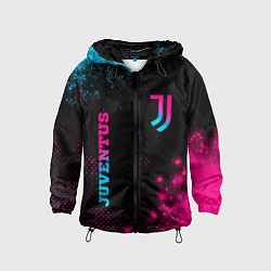 Детская ветровка Juventus - neon gradient: надпись, символ