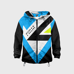 Ветровка с капюшоном детская FIRM спортик, цвет: 3D-черный
