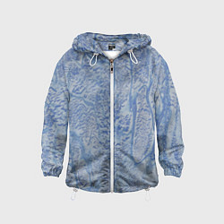 Ветровка с капюшоном детская Лёд и снег - ледяная броня, цвет: 3D-белый