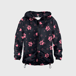 Детская ветровка Лапки котиков