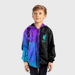 Ветровка с капюшоном детская Liverpool FC sport, цвет: 3D-черный — фото 2