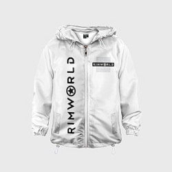 Ветровка с капюшоном детская Rimworld, цвет: 3D-белый