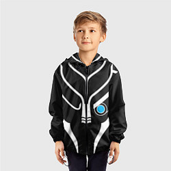 Ветровка с капюшоном детская Mass Effect Garrus Art, цвет: 3D-черный — фото 2