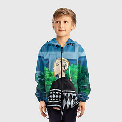 Ветровка с капюшоном детская Кэн Рюгудзи, цвет: 3D-черный — фото 2
