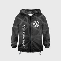 Ветровка с капюшоном детская Volkswagen - classic black, цвет: 3D-черный