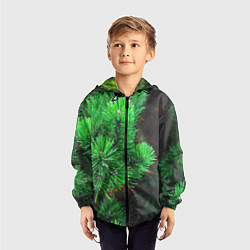 Ветровка с капюшоном детская Зелёный лес России, цвет: 3D-черный — фото 2