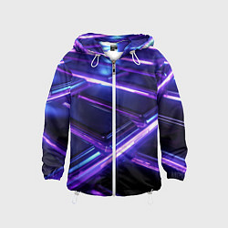 Детская ветровка Фиолетовые неоновые плиты