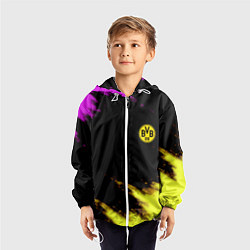 Ветровка с капюшоном детская Borussia Dortmund sport, цвет: 3D-белый — фото 2
