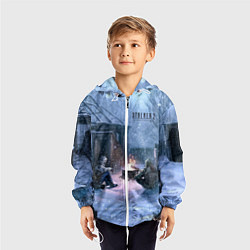 Ветровка с капюшоном детская STALKER 2 новички на кордоне, цвет: 3D-белый — фото 2