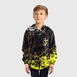 Ветровка с капюшоном детская Doom краски, цвет: 3D-черный — фото 2