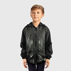 Ветровка с капюшоном детская Terminator first - leather jacket, цвет: 3D-черный — фото 2