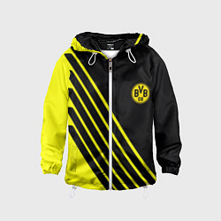 Ветровка с капюшоном детская Borussia sport line uniform, цвет: 3D-белый