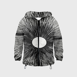 Ветровка с капюшоном детская Поглощение, цвет: 3D-черный