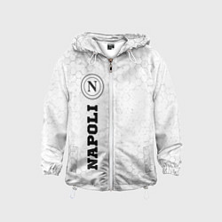 Ветровка с капюшоном детская Napoli sport на светлом фоне по-вертикали, цвет: 3D-белый
