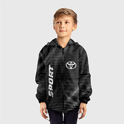 Ветровка с капюшоном детская Toyota sport metal, цвет: 3D-черный — фото 2