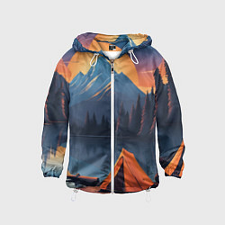 Детская ветровка Палатка на берегу озера