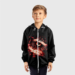 Ветровка с капюшоном детская Совух, цвет: 3D-белый — фото 2