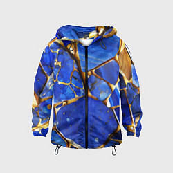 Детская ветровка A gold mineral in a blue stone