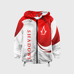 Ветровка с капюшоном детская Assassins creed - shadows, цвет: 3D-черный