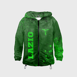 Ветровка с капюшоном детская Lazio - green gradient вертикально, цвет: 3D-черный