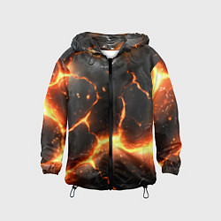 Детская ветровка Лава и разлом плит