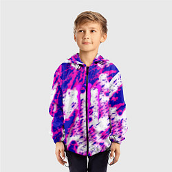 Ветровка с капюшоном детская Monster energy краски гранж, цвет: 3D-черный — фото 2