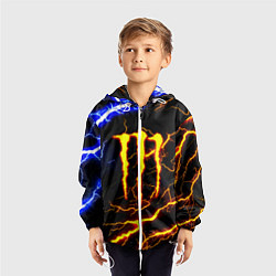 Ветровка с капюшоном детская Monster energy шторм, цвет: 3D-белый — фото 2