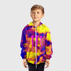 Ветровка с капюшоном детская Monster energy storm grunge, цвет: 3D-белый — фото 2